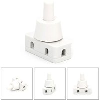 Plastic ON Push Button New AC250V Home Lamps Power Switch DIY Table Lamp Switch for Home Lamps