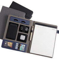 Conference A4 Leather Portfolio File Folder Man Phone Document Holder Organizer Executive Briefcase Business Office Stationery