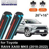 2PCS Car Wiper Blades for 2018-2022 Toyota RAV4 XA50 MK5 Front Windscreen Windshield Double Rubber Car Accessories 2021 2022