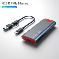 Adaptateur de boîtier SSD M.2 NVMe en aluminium, USB C 3.1, Isabel 2, 10Gbps vers NVMe PCIe, boîtier externe pour M2 NVMe SSD, sans outil
