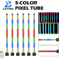 36W LED Bar Light RGB Pixel Tube Stage Wash Strobe Effect 360° Full Coverage Lighting Remote DMX Control for DJ Party Nightclub