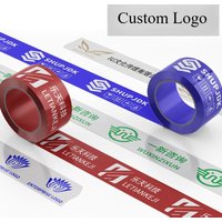 7 Rollen Klebebänder mit Logo-Druck, individueller Markenwerbungsslogan für Kartonbox, Versiegelung, Verpackungsetiketten, 44 mm