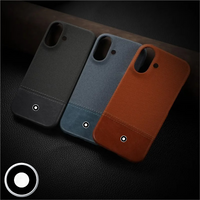 High End Business SLE Leather Nylon Fabric Case for IPhone 17 16 15 14 13 12 Pro Max Air Borderless Cooling PC Shockproof Cover