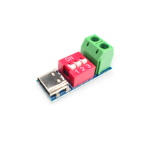 USB Type-C PD Trigger Module 5-20V Adjustable Voltage, PD3.0/QC Fast Charging Decoy Board 100W for Power Supply Testing