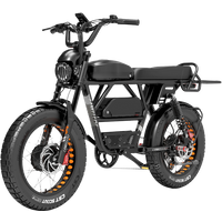 AliExpress NONE LANKELEISI X-Black Knight 2000W 45ah Dual Motor Maximum Range 280KM Electric Fat Hybrid Bike