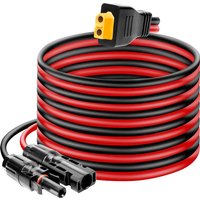 3m 1.5m 12AWG Solar Panel Connector to XT60 Adapter Cable for ALLPOWERS R600 R1500 R2500 Ecoflow River Delta Solar Generators.