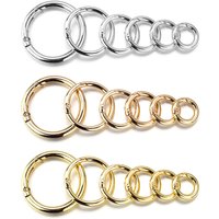 5/10Pcs Zinc Alloy Spring Clasps O Ring Round Carabiner Keychain Belt Buckle Accessories For Handbags DIY Crafts Ornament Making