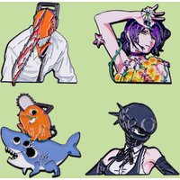 Cool Anime Devil Hunter Enamel Pin Cartoon Demon Brooches Lapel Pins Badges on Backpack Clothing Accessories Gifts for Friends