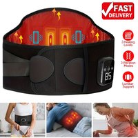 Upgrade Electric Heating Waist Massager Support Belt Vibration Hot Compress Brace Belt Back Relax 3 Gears Adjustment Health Care