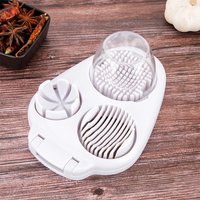3 in 1 Egg Cutter Egg Slicer Multifunctional Egg Chopper 3 Slice Modes Fruit Slicing Tool Stainless Steel Wire Kitchen Gadgets