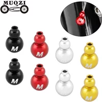 MUQZI 4pcs Bike Cable End Caps Brake Shift Cable Alloy End Crimps MTB Shifter Wire End Cap Bicycle Protection Accessories