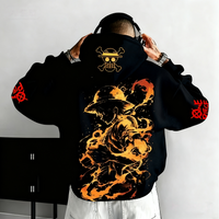 Autumn Winter One Piece Hoodie Japanese Anime Style Mens Cotton Sweatshirt Extra Long Sleeve Parent Child Clothing