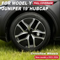 4PCS HubCap for New Tesla Model Y Juniper 2025 19 Inch Performance Wheel Cap Replacement Automobile Full Rim Cover Accessories