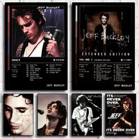 Singer J_Jeff B_Buckley Album Magazine Poster Decorative Wall Art Stickers Mural Photo Print for Home Living Room Hallway Decor