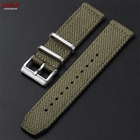 Genuine Linen Nylon Watch Strap 20mm 22mm for Omega Business Cotton Fabric Bracelet Breathable Woven Sports Strap for Men Women