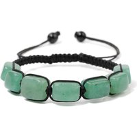 Square Green Aventurine Braided Bracelet Adjustable Wrap Rope Bracelets For Women Men 7 Chakra Energy Bangles Meditation Gift