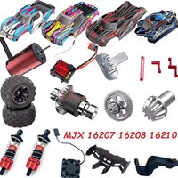 MJX 16207 16208 16210 RC Car Accessories Upgrade Modified Metal Suspension Rod Motor Housing Tire Receiver Remote Control ESC