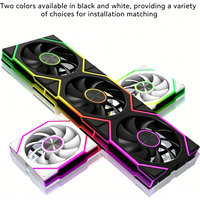 12CM ARGB PC Fans Hydro Bearing Fan Infinity Mirror 30dB(A) cooling fan 5V3pin PWM 800-2000RPM Forward Blade Fan