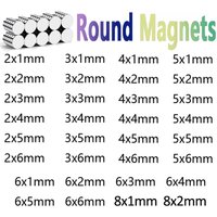 Super Powerful Magnet Round Disc Strong Magnet 3x1 3x2 4x1 4x2 5x1 5x2 6x1 6x2 8x1 8x2mm Magnet