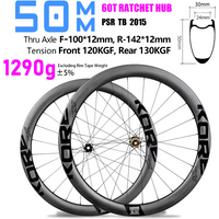 AliExpress NONE 700C Carbon Road Bike Wheelset 50mm Tubeless 24H 60T Ratchet Hub Disc Brake HG/XD Freehub 24/30mm Racing Road Bicycle Wheels