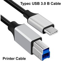 0.5m/1m/2m/3m USB Type C to USB 3.0 Type B Printer Cable PC to Printer Data transmit Adapter for HP Canon Epson Dell Lexmark etc