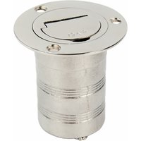 2" Marine Boat Deck Fill Filler Cap Keyless 316 Stainless Steel for Gas Fuel Tank