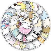 52Pcs Cute Youyou Family Stickers, Waterproof DIY Decor Decals for Water Bottle, Journal & Laptop