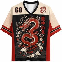 Summer Fashion New Fun Cherry Blossom Dragon Pattern 3D Printing Quick Drying Outdoor Street Style Leisure Parent Child T-shirt
