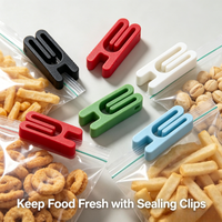 10Pcs Colorful Plastic Snack Bag Sealing Clips, Durable Food Package Seal Clamp, Multi‑purpose Kitchen Storage Gadget
