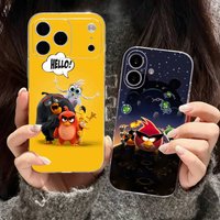 Classic Game A-Angry B-Bird Phone Case For iPhone17,16,15,14,13,12,11 Plus,Pro Max Soft Transparent Cover