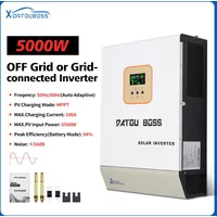 DATOU BOSS 5000W Solar Hybrid MPPT Inverter Pure Sine Wave 50/60Hz Max Charge 100A Inverters 48V to 240V LCD Display Inverter