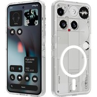 For Nothing Phone 3 Case ELVEV Magnetic Anti-fingerprint Hard PC TPU Transparent Phone Cover