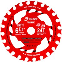PAYA Light Farming Circular Saw Blades for Cordless Saws 6-1/4" 24T Energy Efficient for Cutting Wood Plywood Hardwood Softwood