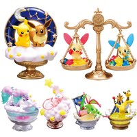 Re-ment Pokemon Glittering Stars' Wishes Series Surprise Blind Box Pikachu Eevee Mew Anime Action Figure Set Desk Ornament Toy