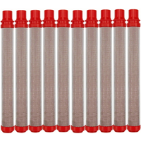 200 Mesh (Red) Airless Spray Gun Filter for Wag-ner Airless Spray Gun(10 PCS, 200 Mesh, Red)