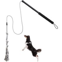 Flirt Pole for Dogs Interactive Dog Toys Durable Heavy Duty Dog Flirt Pole Suitable for Small and Medium Dogs Great Exercise