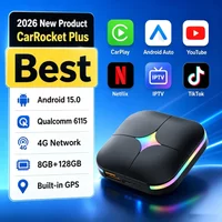 Android 15 CarRocket Android Auto Wireless CarPlay AI TV Box QCM6115 SM6225 8-Core Split Screen 64G 128G For Netflix Play Store image 4