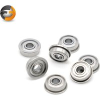 FR2-5ZZ Flange Bearing 3.175*7.938*3.571 mm (5PCS) 1/8" X5/16"X9/64" Inch Flanged FR2-5 Z ZZ Ball Bearings