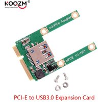 Mini PCI-E To USB3.0 Expansion Card Laptop PCI Express PCIe To USB 3.0 Converter Riser Card Adapter With Screw Fittings