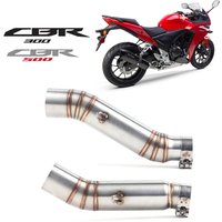 CBR 500 300 Motorcycle Exhaust Contact Middle Pipe Connector For HONDA CBR500R CBR 300 CBR300 2012 - 2015 Muffler