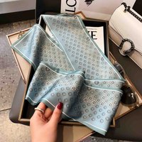 Luxury Long Silk Scarf Women Soft Satin Print Pattern Headband Neckerchief Foulard Female Hair Scarfs Neck Tie Skinny Scarves