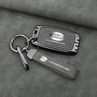 Car Zinc Alloy Leather Key Case Cover Holder Fob For Land Rover Range Rover Sport Evoque Freelander Velar Discovery 4 Accessory