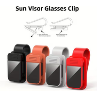 Sun Visor Sunglasses Holder for Car Eyeglass Stand Card Ticket Organizer Interior Storage Clips Car Accessories Pouch