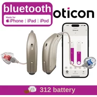 Oticon Jet 1 Jet 2 miniRITE Hearing Aid 312 Battery Support Bluetooth Streaming 48 Channels Suitable for the Elderly the Aldult