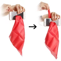 Scarf / Silk Through Phone Magic Tricks Classic Silk Penetration Magia Close Up Gimmicks Easy To Do Gag Toys Party Props Tools