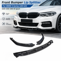 Lèvre de pare-chocs avant pour BMW Série 5 G30 G31 520i 530i 540i M Sport 2017-2020, accessoires de remplacement, noir brillant