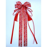New Year Hanfu Hair Accessories - Tassel Bow Clips & Flowing Ribbons (Elegant Chinese Hair Ornaments for Women & Girls)