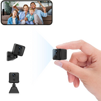Wi-Fi Magnetic Wireless 2K HD Mini Camera, Hidden Security Camera with Night Vision, Motion Detection, Cloud Storage, 64GB SD Ca