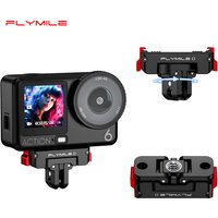 Flymile Action 6 Magnetic Quick-Release Base Rotate Mount Adapter With Dual Claw Interface 1/4 Screw Hole for DJI Nano Accessory