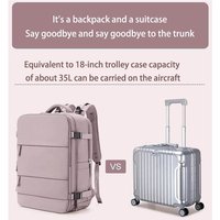 Girls' Short Distance Business Travel Backpack, Large Capacity Leisure Travel Backpack, Multi Compartment Computer Backpack